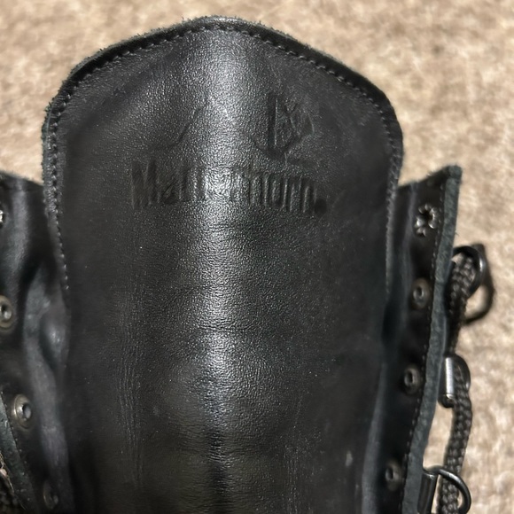 MATTERHORN MEN'S BLACK LEATHER 200 GRAM 1949 BOOTS Insulated 6.5W Made In USA - Picture 6 of 11